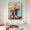 Cowboy Boots Paint by Numbers Kit for Adults – DIY Floral Acrylic Painting on Canvas, Beginner-Friendly Paint-by-Number Art for Home Wall Decor & Gifts, 16x20 Inch (Unframed)